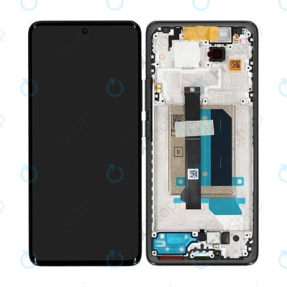 Wyświetlacz do Xiaomi Redmi Note 14 Pro+ 5G , Ekran dotykowy z ramką, Midnight Black, 5600190O16U00, Genuine Service Pack