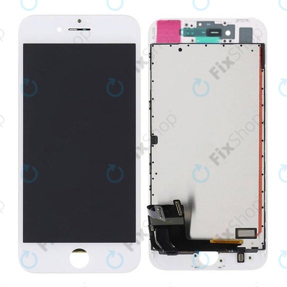 Wyświetlacz dla iPhone 8, SE (2020), SE (2022), White, Ekran dotykowy z ramką