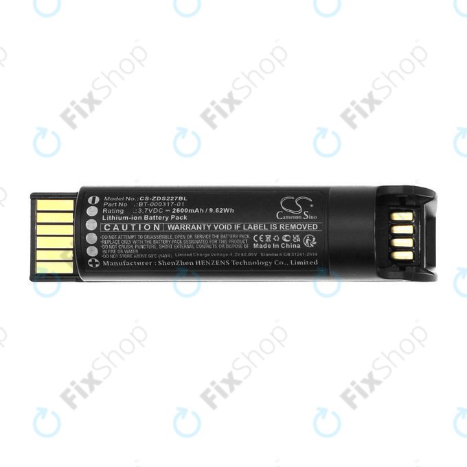 Bateria do Zebra CR2278, DS22, 2600mAh, Li-Ion, 3.7V, BT-000317-01, HQ