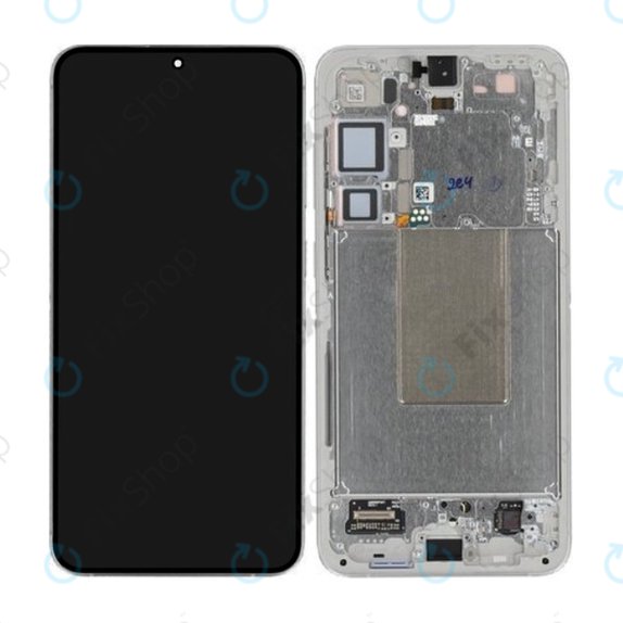 Wyświetlacz OLED dla Samsung S24 Plus S926B, Ekran dotykowy z ramką, Marble Grey