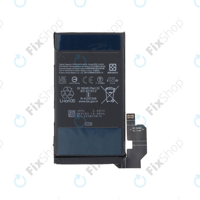 Bateria do Google Pixel 8 Pro, GUKD8, 5050mAh