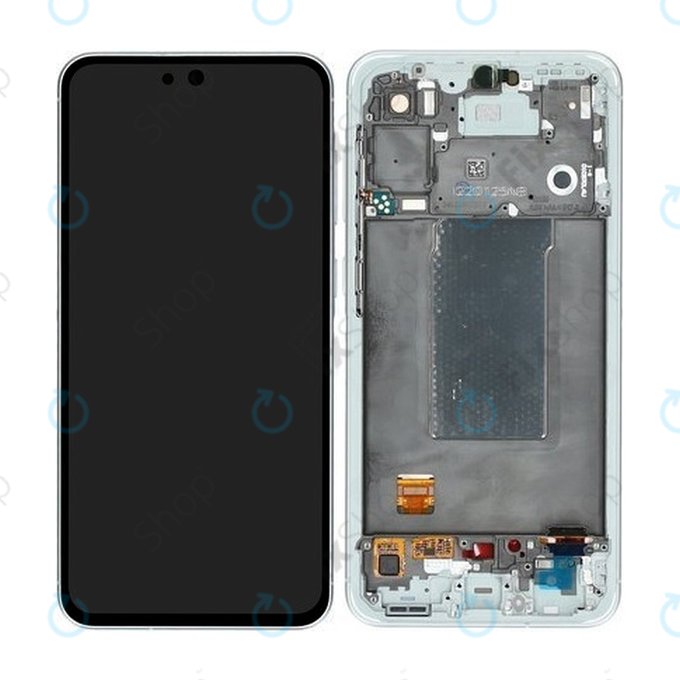 Wyświetlacz OLED do Samsung Galaxy A56 A566E, Ekran dotykowy z ramką, Awesome Lightgray