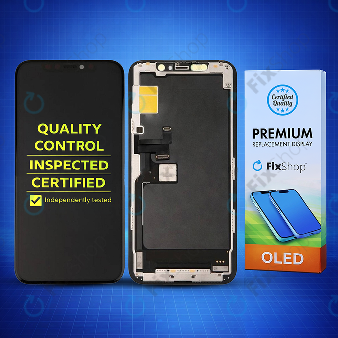 Wyświetlacz Hard OLED dla iPhone 11 Pro, Ekran dotykowy z ramką, FixPremium