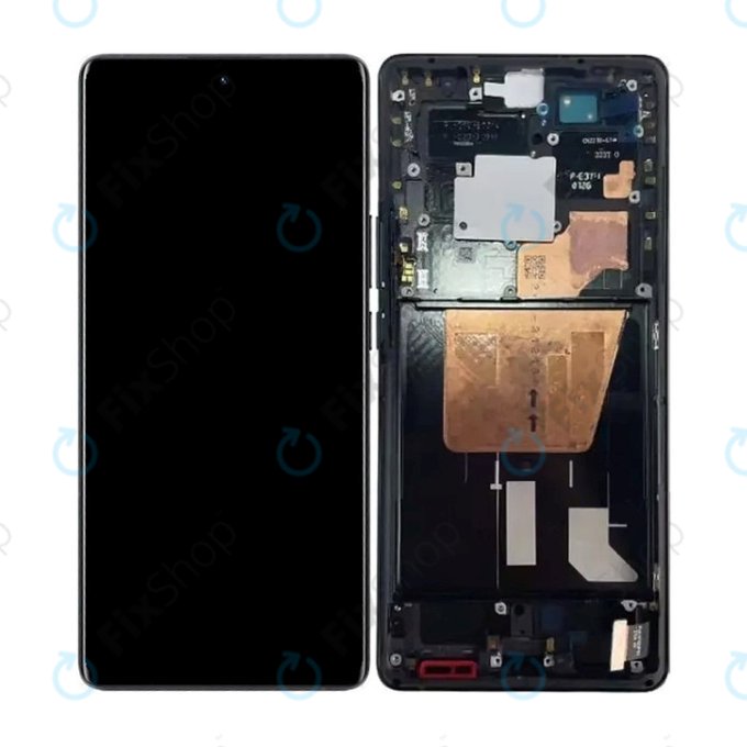 Wyświetlacz do Vivo X80 Pro 5G V2185A, V2145, Ekran dotykowy z ramką, Cosmic Black, TFT