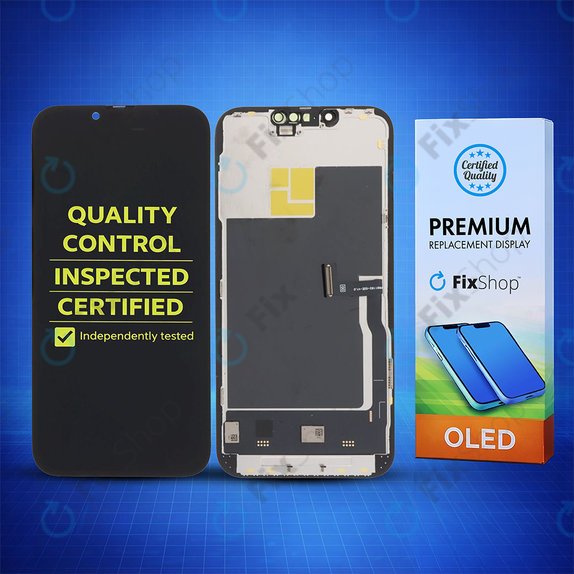 Wyświetlacz Soft OLED 120Hz dla iPhone 13 Pro, Ekran dotykowy z ramką, FixPremium