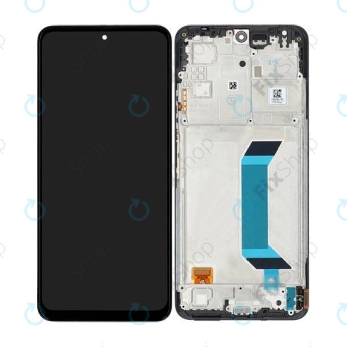 Wyświetlacz do Xiaomi Redmi Note 12 5G, Ekran dotykowy z ramką, 560001M17P00, Onyx Black, Genuine Service Pack