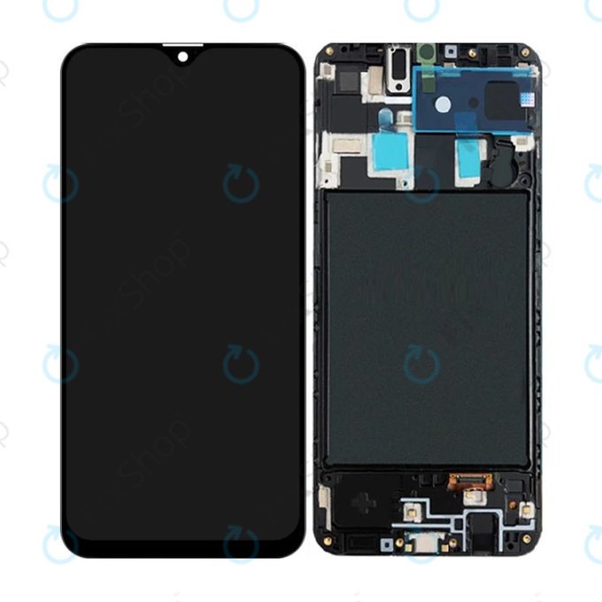 Wyświetlacz OLED do Samsung A20 A205F, Ekran dotykowy z ramką
