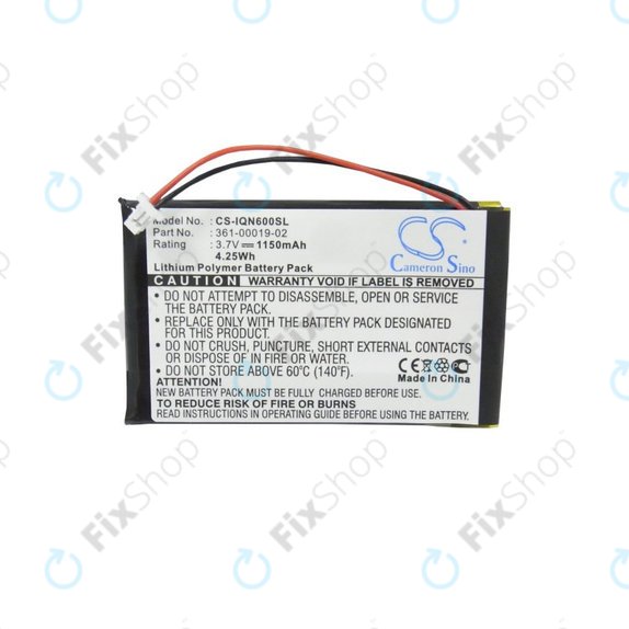 Bateria do Garmin Nüvi 660, 660 FM, 1150mAh, Li-Pol, 3.7V, 361-00019-02, HQ