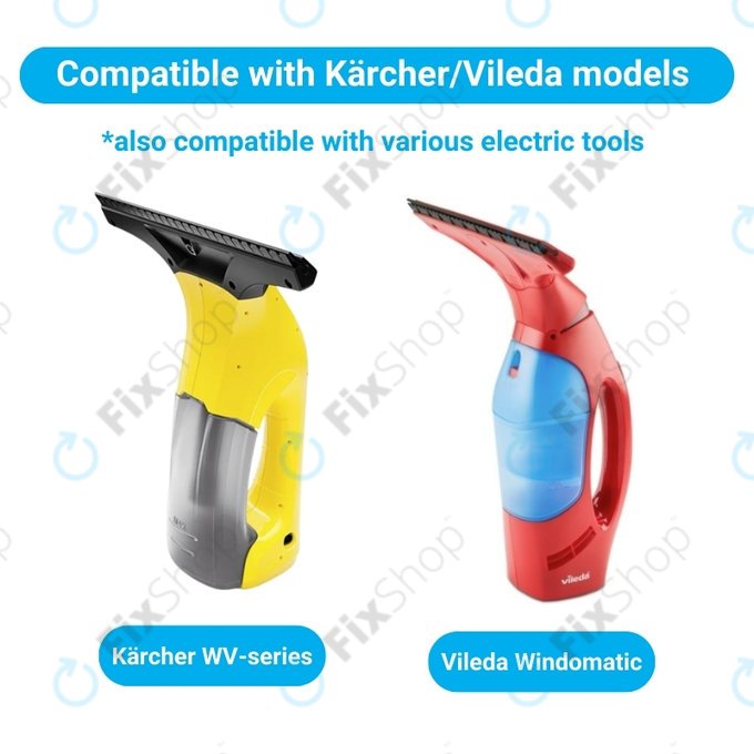 Bateria do Karcher WV1, WV2, WV2 Plus, WV2 Premium, WV50 Plus, WV70 Plus, INR18650, Li-Lon, 3.7V, 2900mAh, HQ