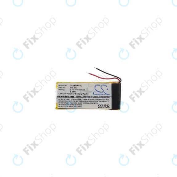 Bateria do iPod Nano (6th Gen), 616-0531, 110mAh, HQ