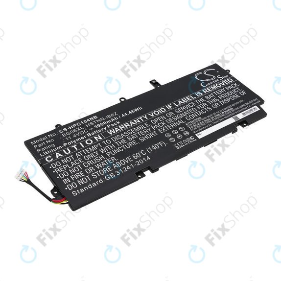 Bateria do HP Elitebook 1040 G3, 3900mAh, Li-Pol, 11.4V, BG06XL, HQ