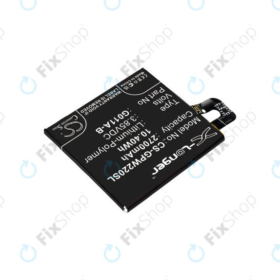 Bateria dla Google Pixel 2 G011A, 2700mAh, Li-Pol, 3.85 V, G011A-B, HQ