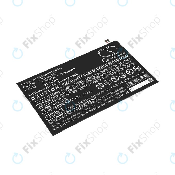 Bateria do Vodafone Tab Prime 7, 5500mAh, Li-Pol, 3.85V, TLP058B2, HQ