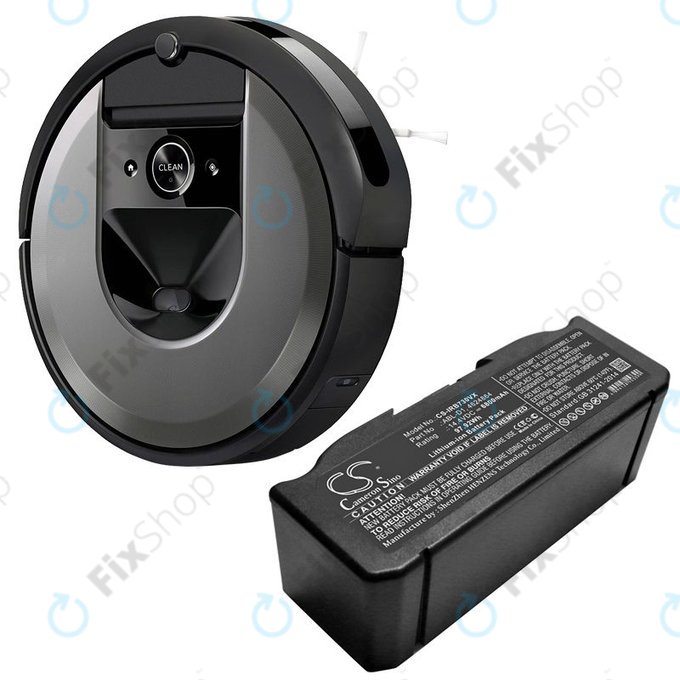 Bateria do iRobot Roomba e-seria, i-seria, ABL-D1, 4624864, ABL-D2, Li-Ion, 14,4V 6800mAh, HQ