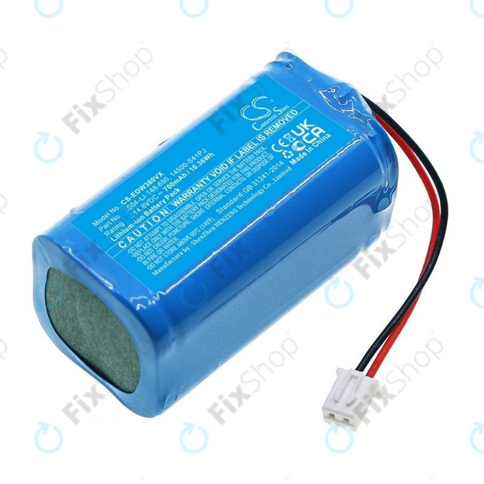 Bateria do Ecovacs Winbot W-series, S04-LI-148-650, 14500-S41PJ, Li-Ion, 14.8V, 700mAh, HQ
