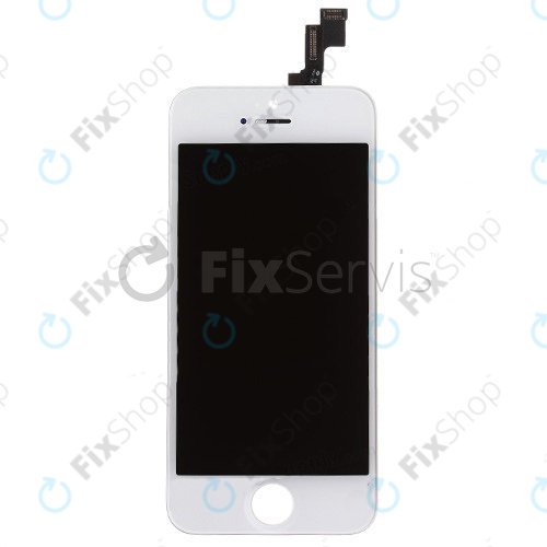 Wyświetlacz dla iPhone 5S, SE, White, Ekran dotykowy z ramką