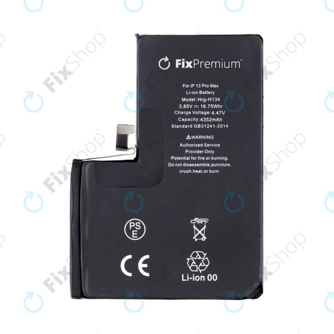 Bateria dla iPhone 13 Pro Max, 4352mAh, A2653, FixPremium