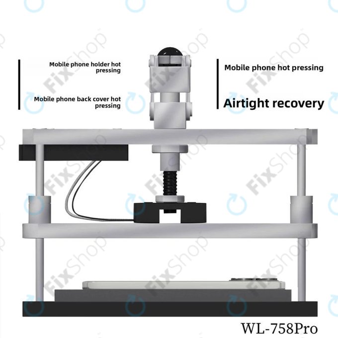 Podgrzewana prasa do napraw ekranów i tylnych obudów, 220V, EU, Wylie WL-758 Pro