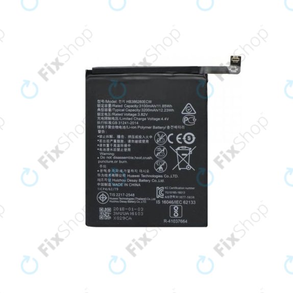 Bateria do Huawei Honor 9 STF-L09, HB386280ECW, 3200mAh
