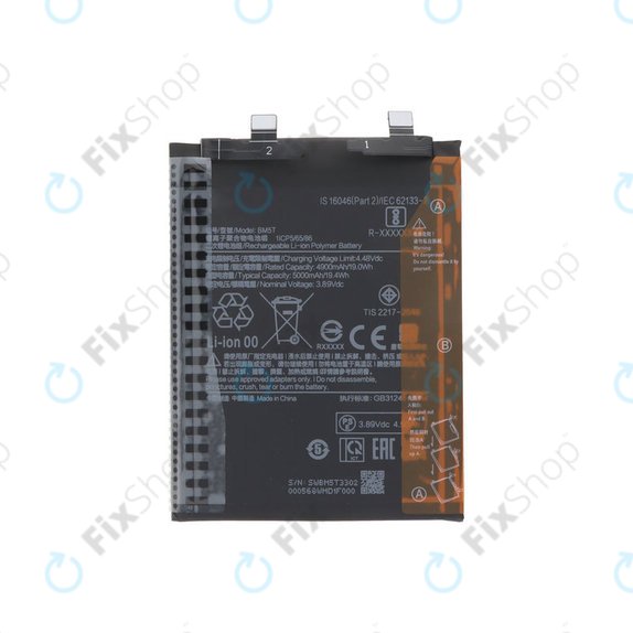 Bateria do Xiaomi 13T 2306EPN60G, Redmi Note 13 Pro 4G 23117RA68G 2312FPCA6G, 5000mAh, BM5T, Genuine Service Pack