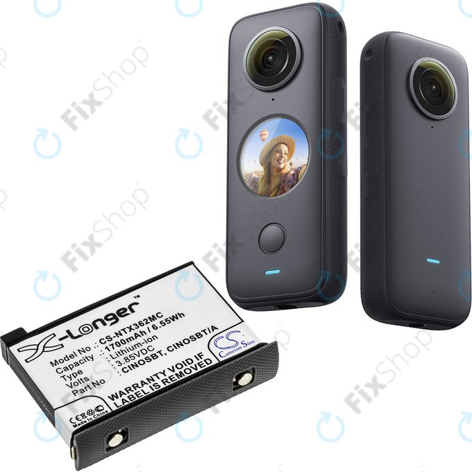 Bateria do Insta360 One X2, 1700mAh, Li-Ion, 3.85V, CINOSBT, HQ
