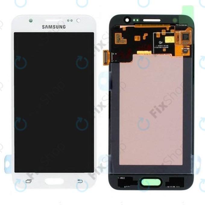Wyświetlacz z ekranem dotykowym do Samsung J5 J500F, GH97-17667A, Bialy, White, Genuine Service Pack