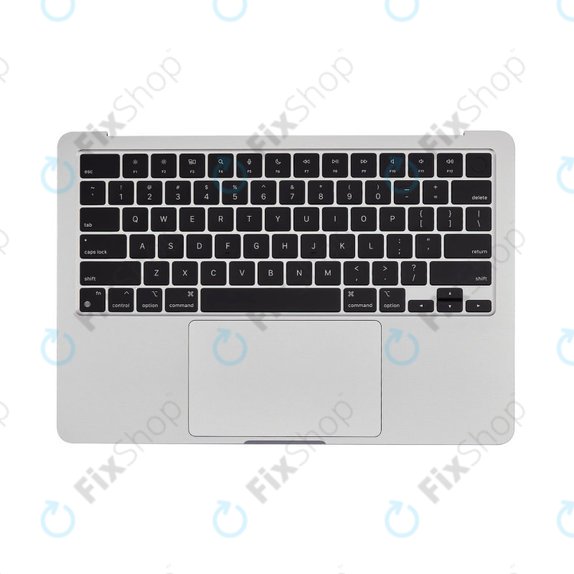 Górna rama klawiatury do MacBook Air 13", A3113 (2024), z klawiaturą US i baterią, Silver, 661-40228, Genuine Apple
