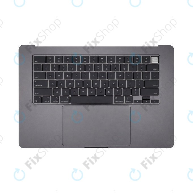 Górna rama klawiatury do MacBook Air 15", A3114 (2023), z klawiaturą US i baterią, Space Gray, 661-34895, Genuine Apple