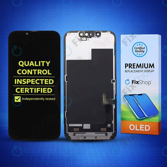 Wyświetlacz Hard OLED dla iPhone 13 Mini, Ekran dotykowy z ramką, FixPremium