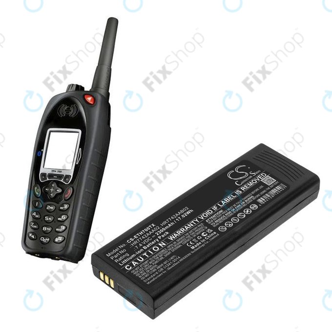 Bateria do EADS P3G, TPH700, 2300mAh, Li-Ion, 7.4V, HR7742AAA02, HQ