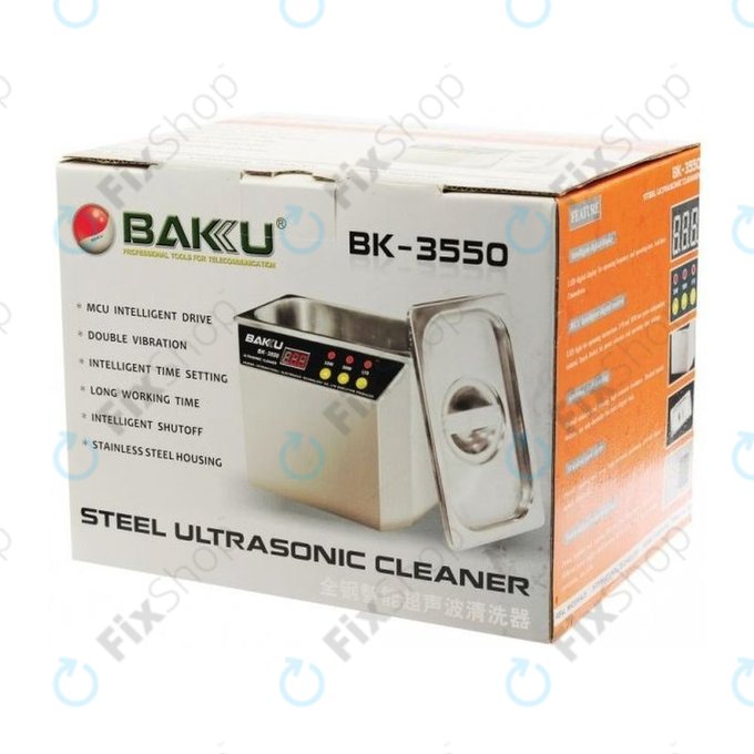 Ultradźwiękowa myjka ze stali nierdzewnej 0,5 L do elektroniki, Baku BK 3550