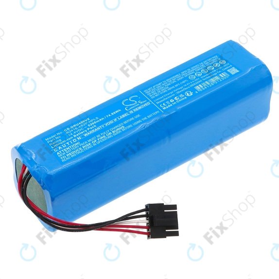 Bateria do Xiaomi Dreame Bot X30 Ultra, X40 Ultra, X40 Pro Ultra, L30 Ultra, D10s Plus, R2416-4S2P-HPLS 14.4V, Li-Ion, 5200mAh, HQ