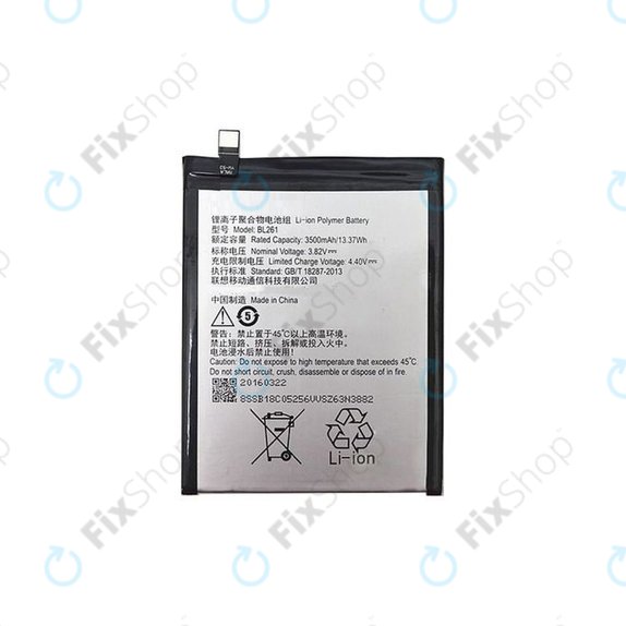 Bateria do Lenovo VIBE K5 Note A7020a40, BL261, 3500mAh