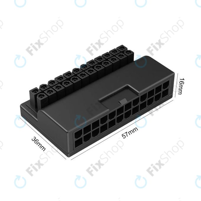 Adapter zasilania ATX 24-pin 90° do płyty głównej