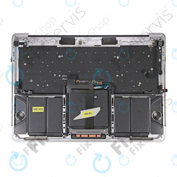 Górna ramka klawiatury z klawiaturą US, mikrofonem, trackpadem i głośnikami do MacBook Pro 13" A1706 (Late 2016 - Mid 2017), Srebrny, Silver