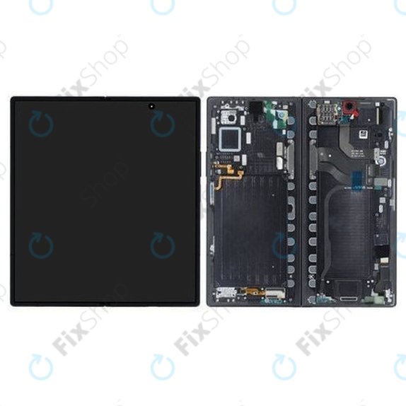 Wyświetlacz OLED dla Samsung Z Fold 7 F966B, Jetblack, Ekran dotykowy z ramką