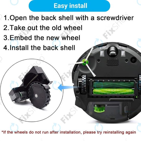 Koło z silnikiem do iRobot Roomba e-series, i-series, j-series, Prawy