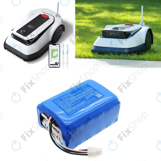 Bateria do Ecovacs BAIZE, G1-800, GX-600, GOAT G1, 6400mAh, Li-Ion, 18.5V, 201-2201-0903, HQ