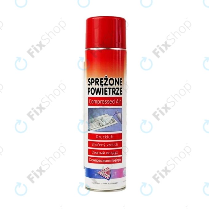 Spreżone powietrze w sprayu, Flammable, 600ml, Micro Chip Electronic