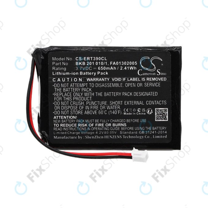 Bateria do Ascom, Avaya, Ericsson, Telstra, 650mAh, Li-Ion, 3.7V, FA01302005, HQ