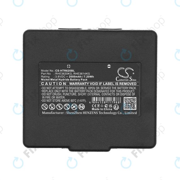 Bateria do Hetronic Abitron Mini, 2000mAh, Ni-MH, 3.6V, RHE3620KG, HQ