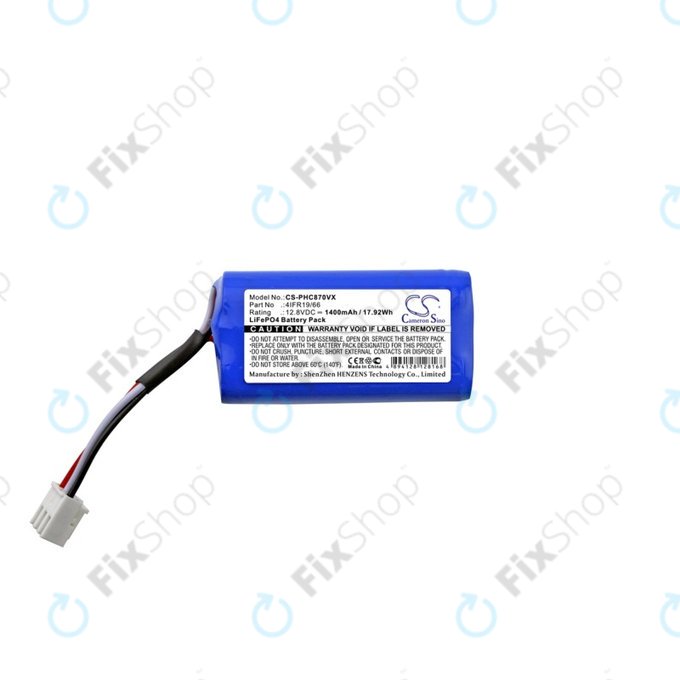 Bateria do Severin Chill RB7022, RB7025, RB-7025, RB7720, 4404048, LiFePO4, 12,8V 1400mAh, HQ