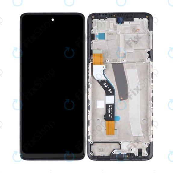 Wyświetlacz do Motorola Moto G51 XT2171, Ekran dotykowy z ramką, Czarny, Black, TFT