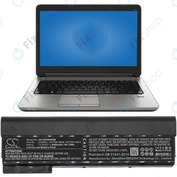 Bateria do HP ProBook 640 G1, 650 G1, 655 G1, 645 G1, 8400mAh, Li-Ion, 10.8V, CA06XL, HQ