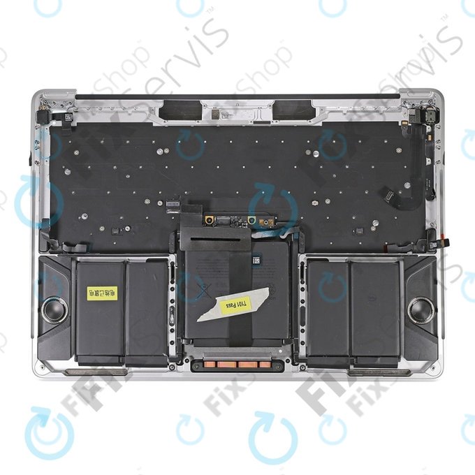 Górna ramka klawiatury z klawiaturą US, mikrofonem, trackpadem i głośnikami do MacBook Pro 13" A1706 (Late 2016 - Mid 2017), Srebrny, Silver
