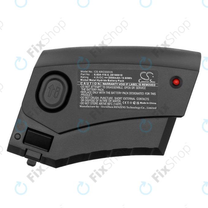 Bateria do Kärcher KC55, 6.654-118.0, 28100010, Ni-MH, 4,8V 2000mAh, HQ