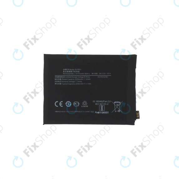 Bateria do OnePlus 8T, BLP801, 4500mAh