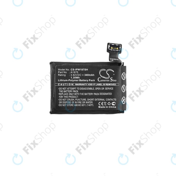 Bateria dla Apple Watch 3 42 mm, 340mAh, GPS Version, Li-Pol, 3.82 V, A1875, HQ