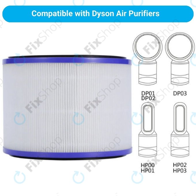 Filtr HEPA (Węgiel aktywny) do Dyson Pure Hot + Cool-series, Pure Cool Desk-series, Purple