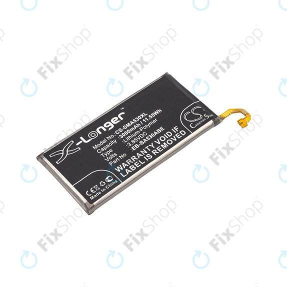 Bateria dla Samsung A8 A530F (2018), 3000mAh, Li-Pol, 3.85 V, EB-BA530ABE, HQ